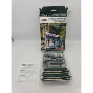 N gauge 20-823 Curving iron bridge set R448 - 60 ° Green 65825 OPEN BOX